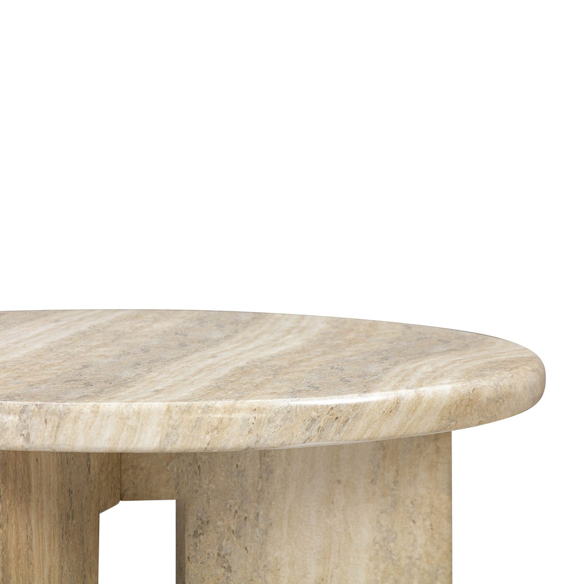 Candelabra Home Patrizia Concrete Round Coffee Table Coffee Tables TOV-OC54246