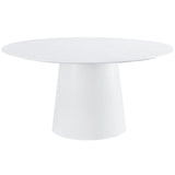 Candelabra Home Pauline White Ash 62" Round Dining Table Dining Tables TOV-D68759