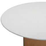 Candelabra Home Rose Faux Terrazzo and Terracotta Concrete Indoor/Outdoor Dining Table Dining Tables TOV-O54279