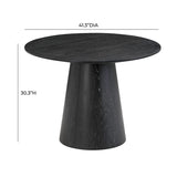 Candelabra Home Sahara Oak Round Dining Table Wooden Dining Table TOV-D54225