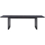 Candelabra Home Shiloh Dining Table Black Wooden Rectangular Dining Table TOV-D54236