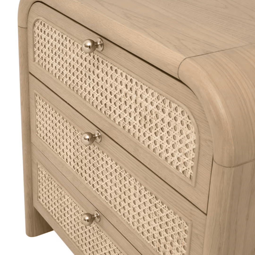 Cannes Nightstand Nightstands + Bedside Tables 5280.NAT-OAK 842279145521