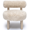 Carmel Vegan Shearling Accent Chair Accent Chair TOV-S69030