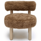 Carmel Vegan Shearling Accent Chair Accent Chair TOV-S69031