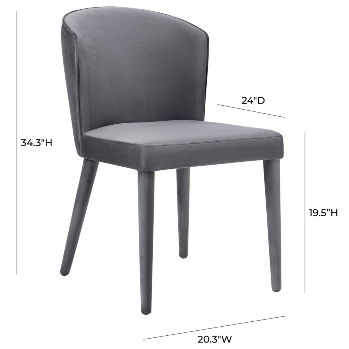 Carrie Velvet Dining Chair Dining Chair