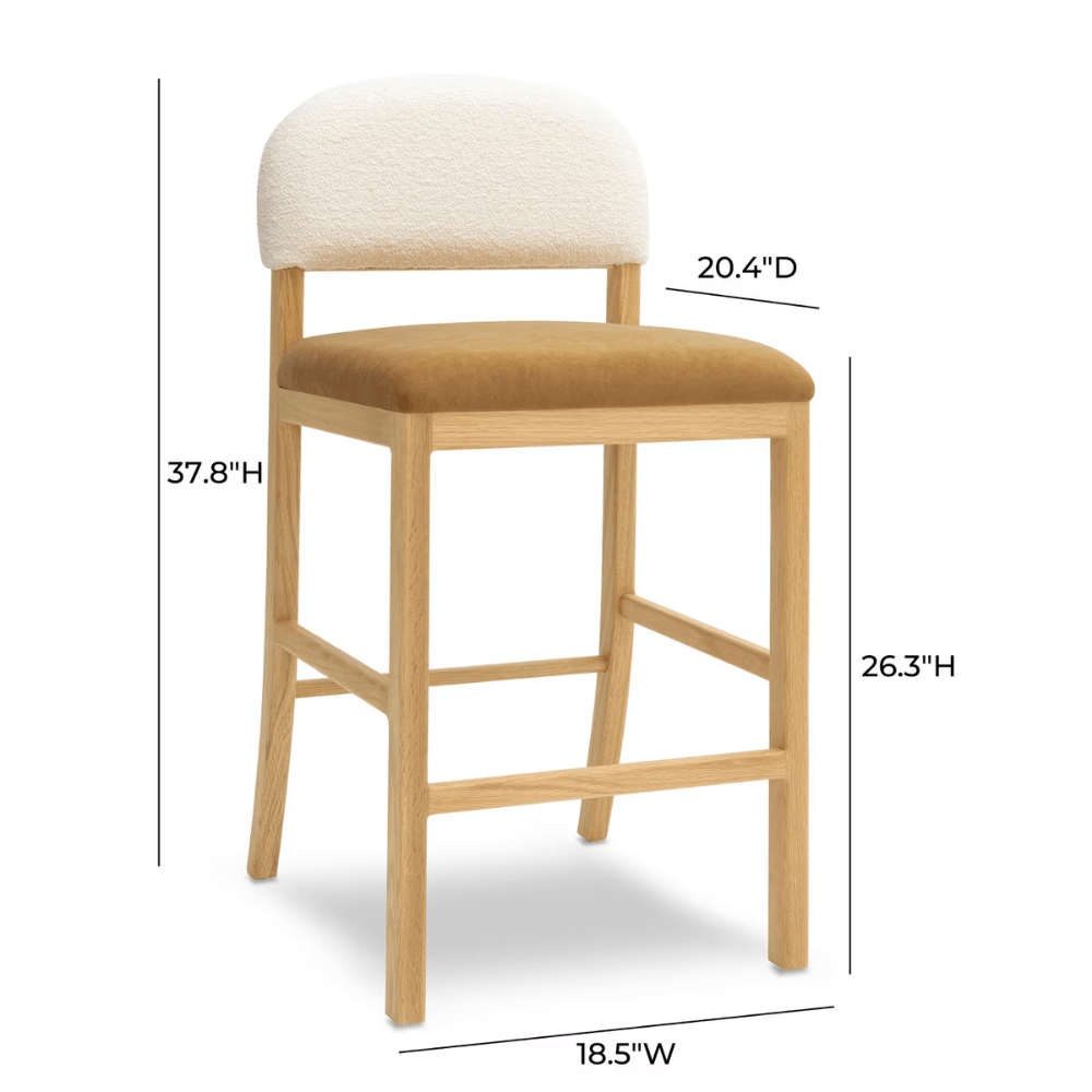 Celia Performance Velvet Counter Stool Counter Stools