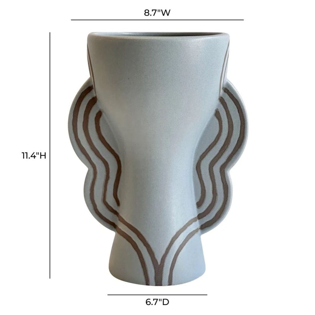 Ceramic Squiggle Vase Vases + Urns