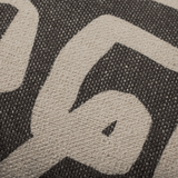 Charcoal/Natural Pillow Throw Pillows
