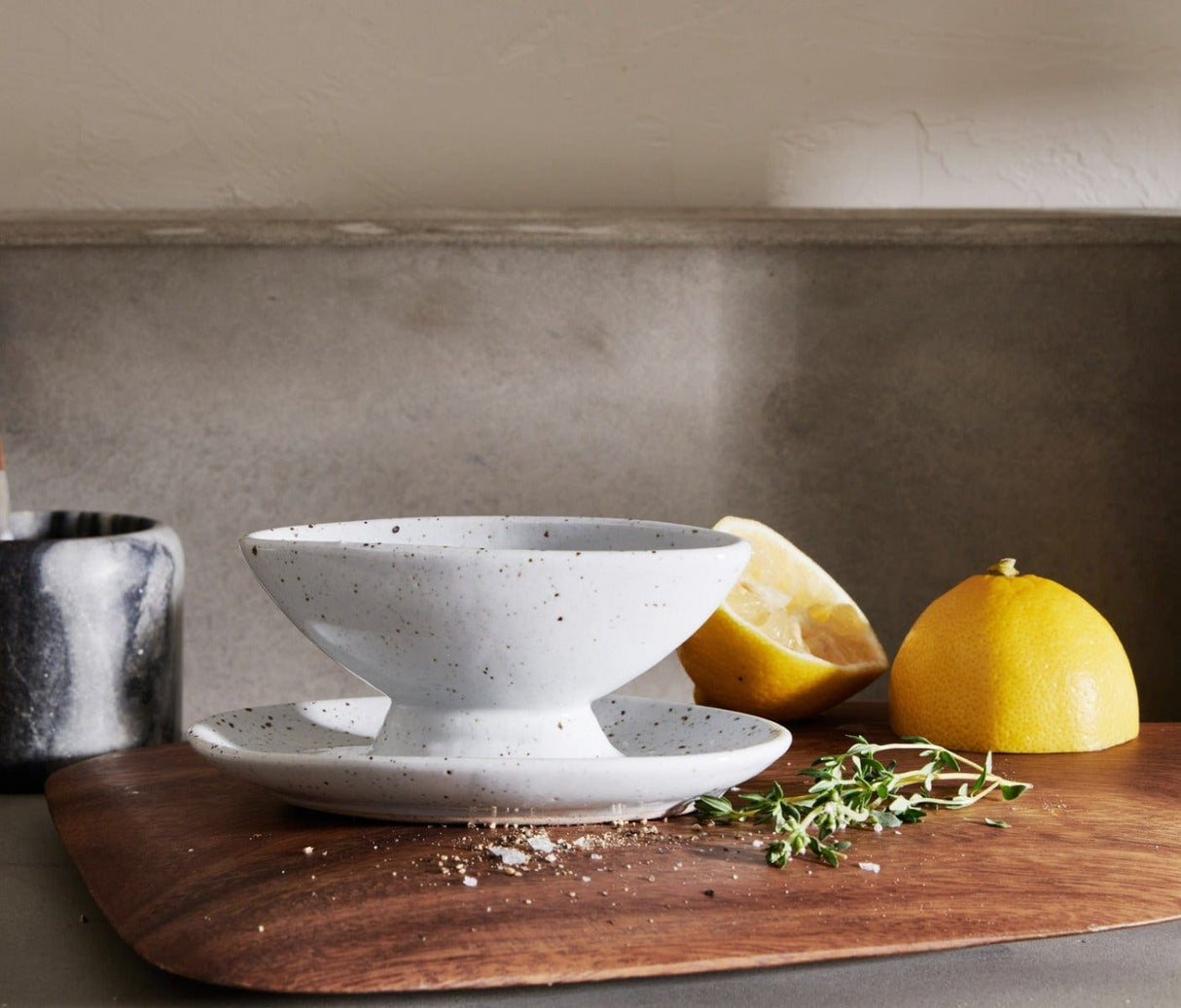 Charles Gravy Boat and Saucer Serveware