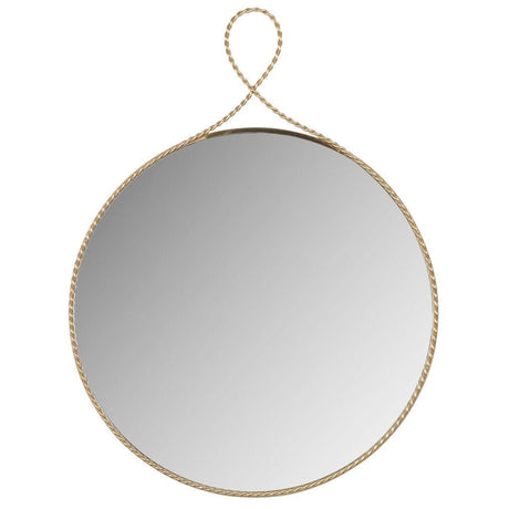 Charlotte Braided Brass Wall Mirror Mirrors TOV-C18654