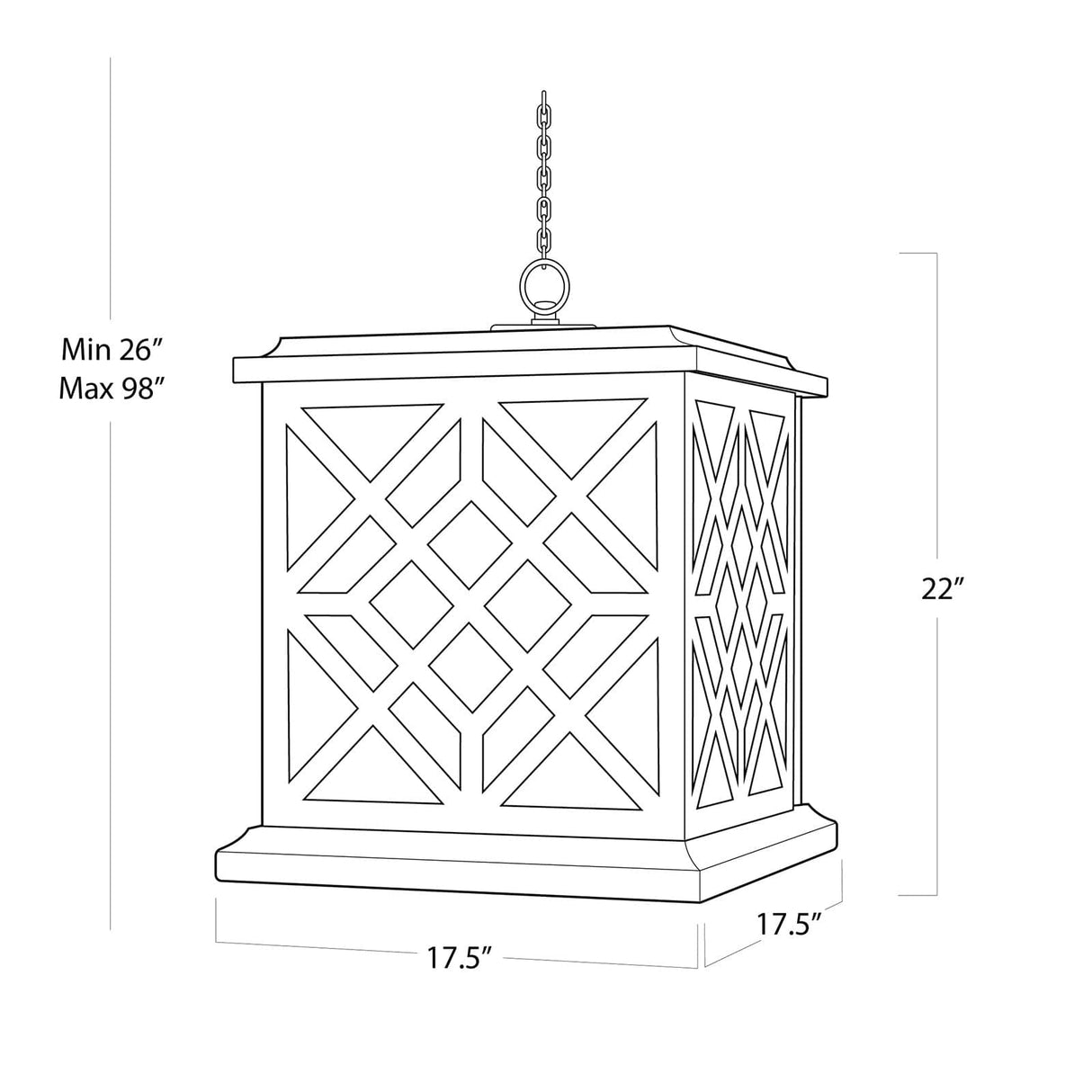 Chatham Wood Lantern Wall Lighting 16-1364WT 844717031281