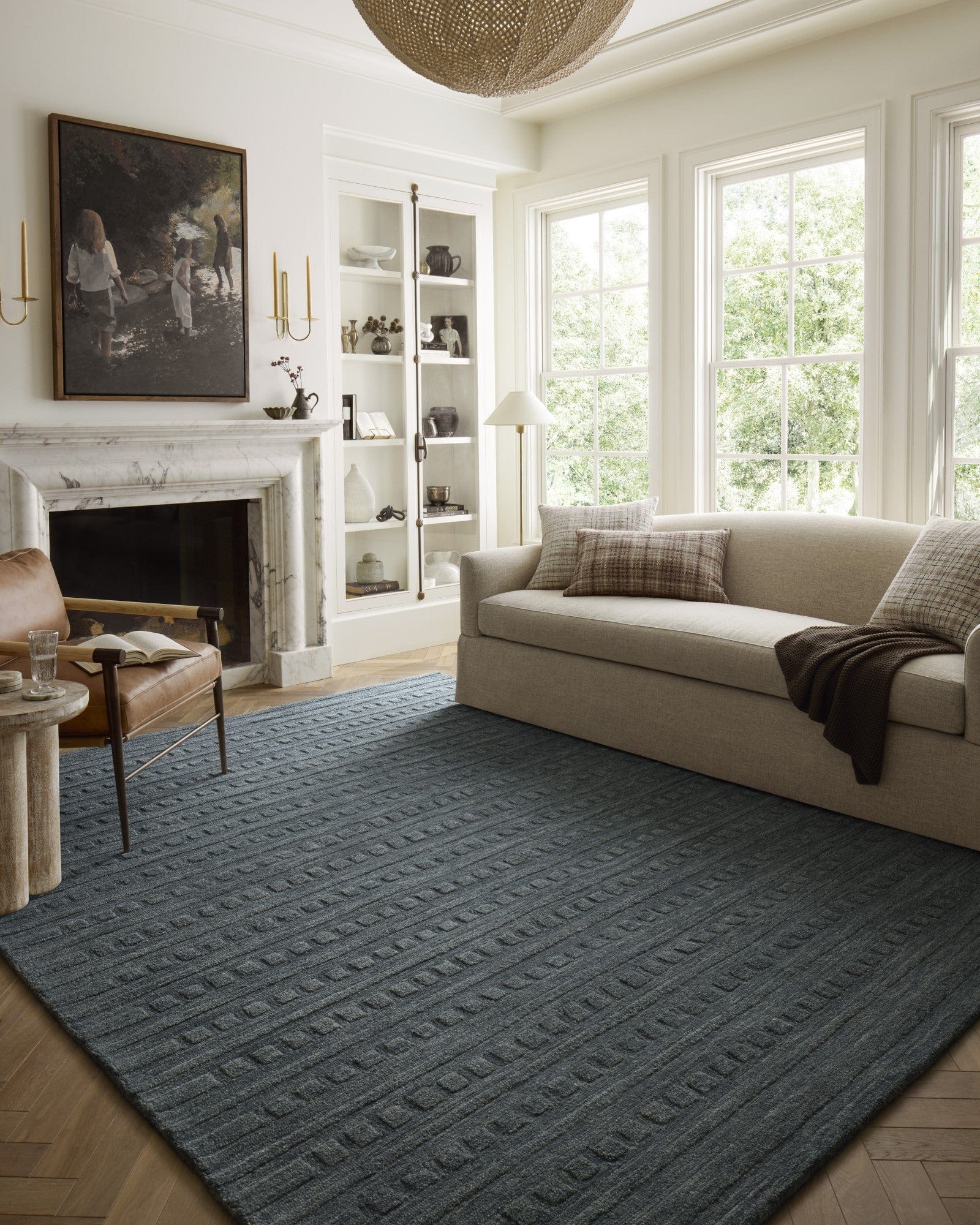 Bradley Teal Rug – Meadow Blu