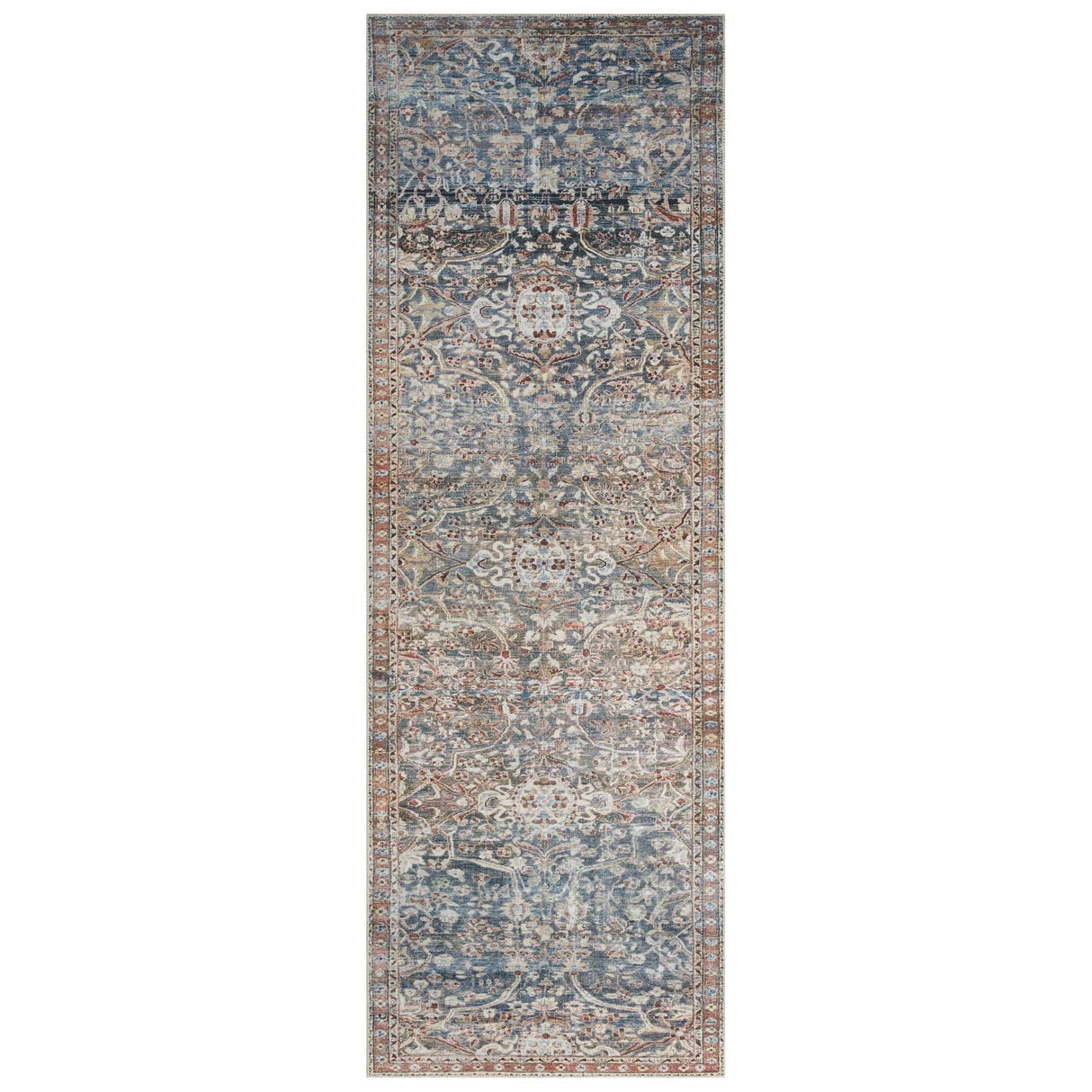 Chris Loves Julia x Loloi Jules Rug - Denim/Spice