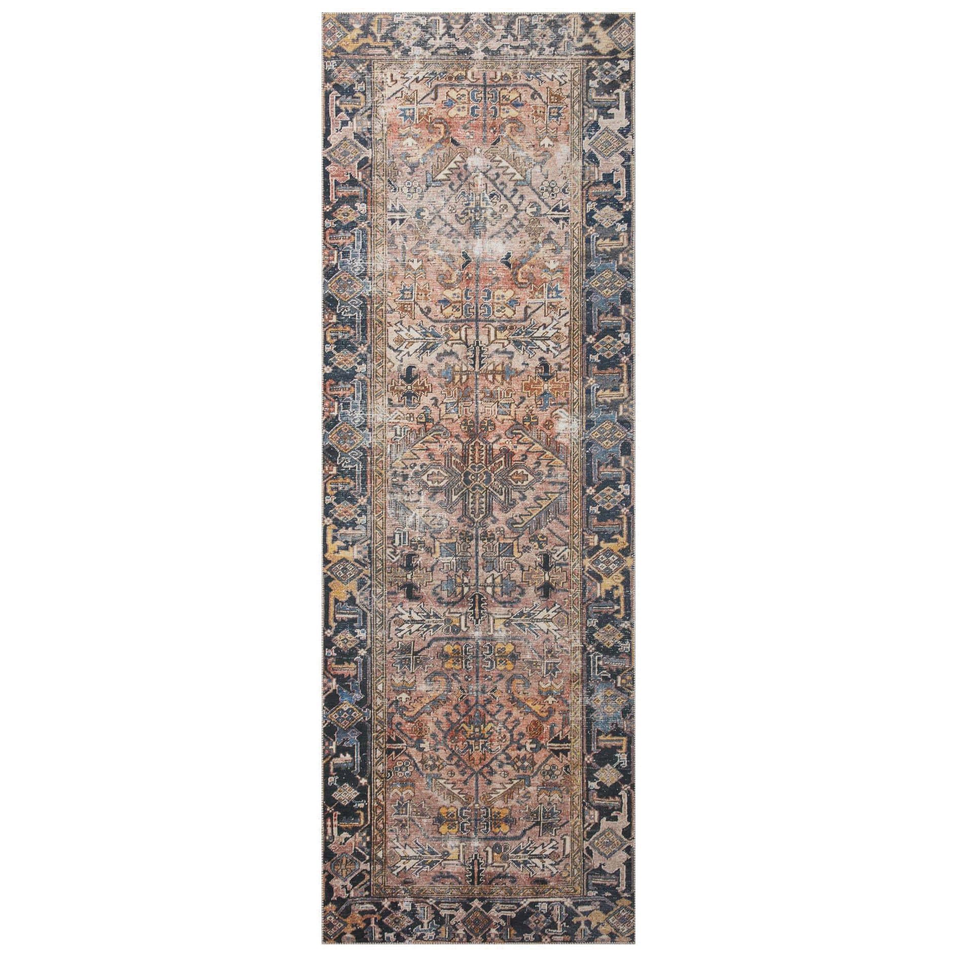 Jules Terracotta/Multi Rug – Meadow Blu