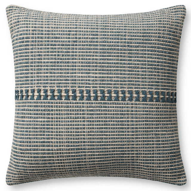 Chris Loves Julia × Loloi Pillow - Blue/Natural Pillows P307PCJ0018BBNAPIL3 885369736902