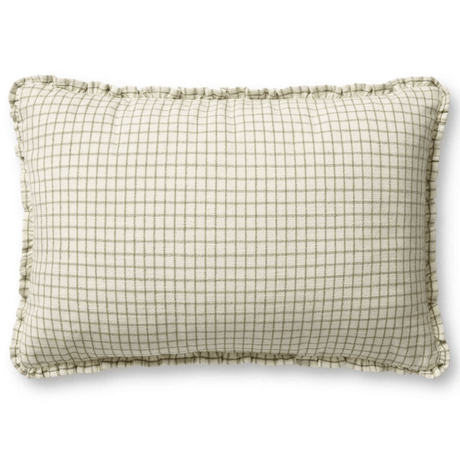 Chris Loves Julia × Loloi Pillow - Ivory/Moss Pillows P297PCJ0012IVMOPI15 885369736841