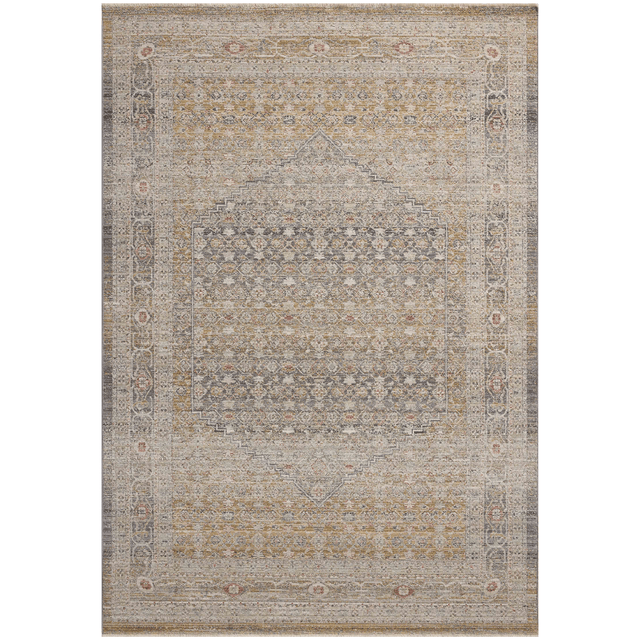 Chris Loves Julia x Loloi Stone/Gold Ida Rug Rugs IDAXIDA-02SNGO233A 885369778346