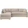 Clara Slim Arm Sleeper Sectional Sectionals 6620-LFS.LGJUT/NG 842279145798