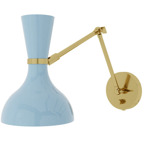 Clare Baby Blue Adjustable Wall Sconce Wall Sconces BB18BB