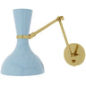 Clare Baby Blue Adjustable Wall Sconce Wall Sconces BB18BB