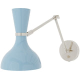 Clare Baby Blue Adjustable Wall Sconce Wall Sconces BB19BB