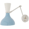 Clare Baby Blue Adjustable Wall Sconce Wall Sconces BB19LY