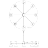 Clare Baby Blue Chandelier Chandelier