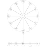 Clare Baby Blue Chandelier Chandelier