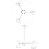 Clare Baby Blue Pendant Chandelier Pendant