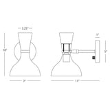 Clare Baby Blue Wall Sconce Wall Sconces