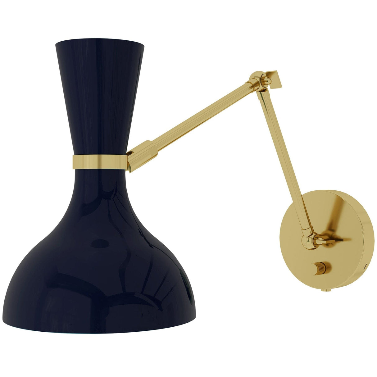 Clare Midnight Blue Adjustable Wall Sconce Wall Sconces MB18MB