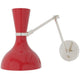 Clare Ruby Red Adjustable Wall Sconce Wall Sconces RR19RR