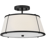 Clarke Medium Semi-Flush Mount Flush Mount 4893BK