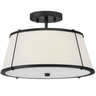 Clarke Medium Semi-Flush Mount Flush Mount 4893BK