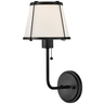 Clarke Medium Single Light Sconce Wall Lighting 4890BK