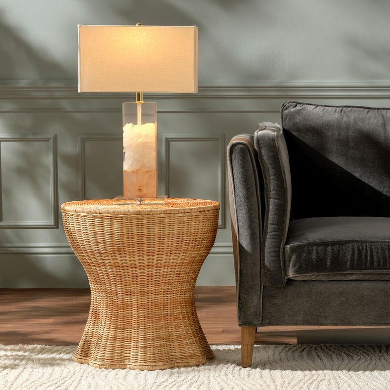 Clay Table Lamp Table + Desk Lamps LGHCLAYNTWH