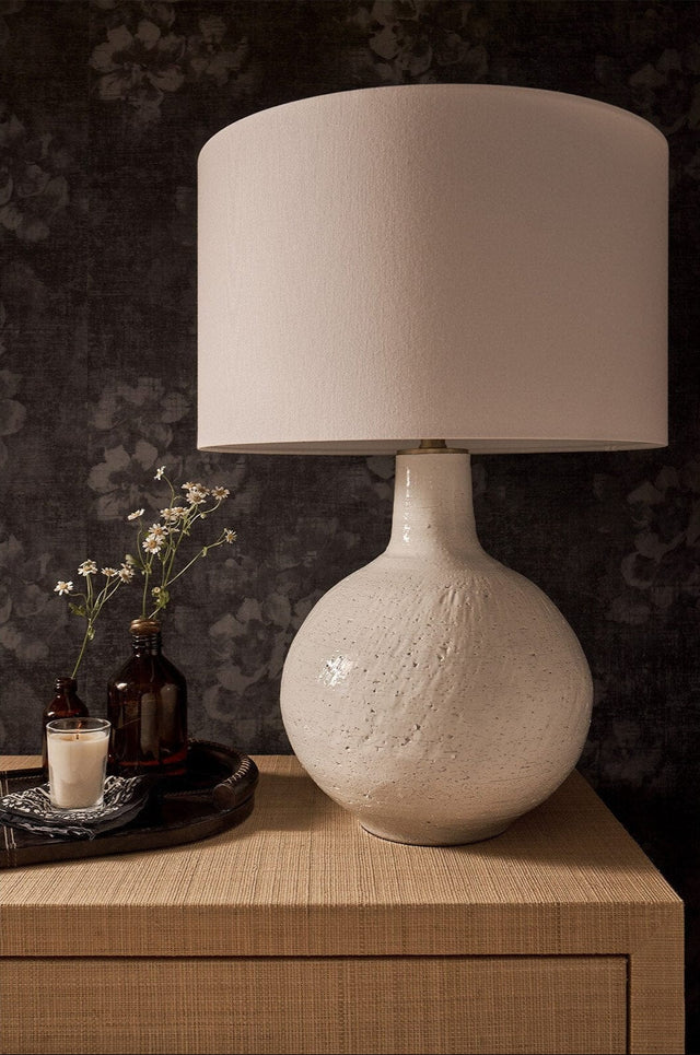 Clemente Ceramic Table Lamp Lamps 13-1552WT 844717037269