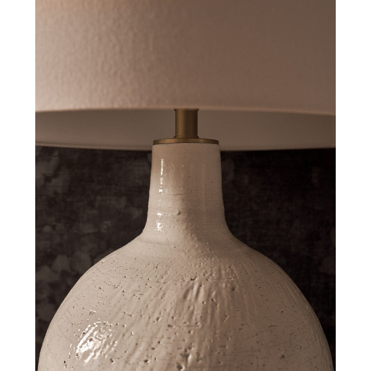 Clemente Ceramic Table Lamp Lamps 13-1552WT 844717037269