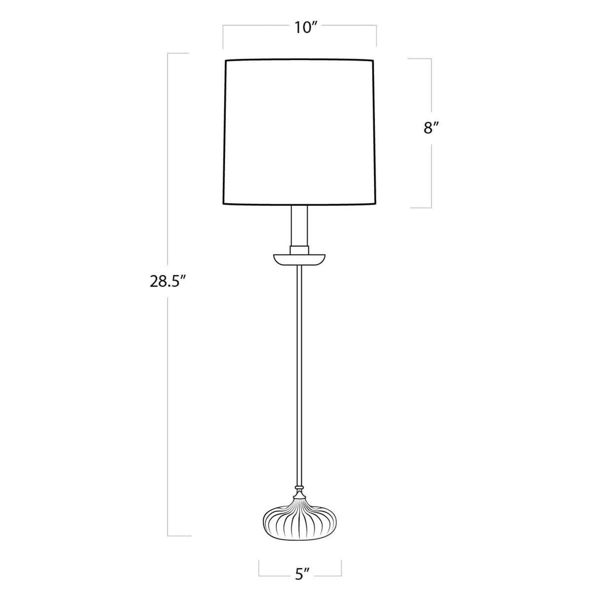 Clove Stem Buffet Table Lamp Lamp 13-1171 844717017636