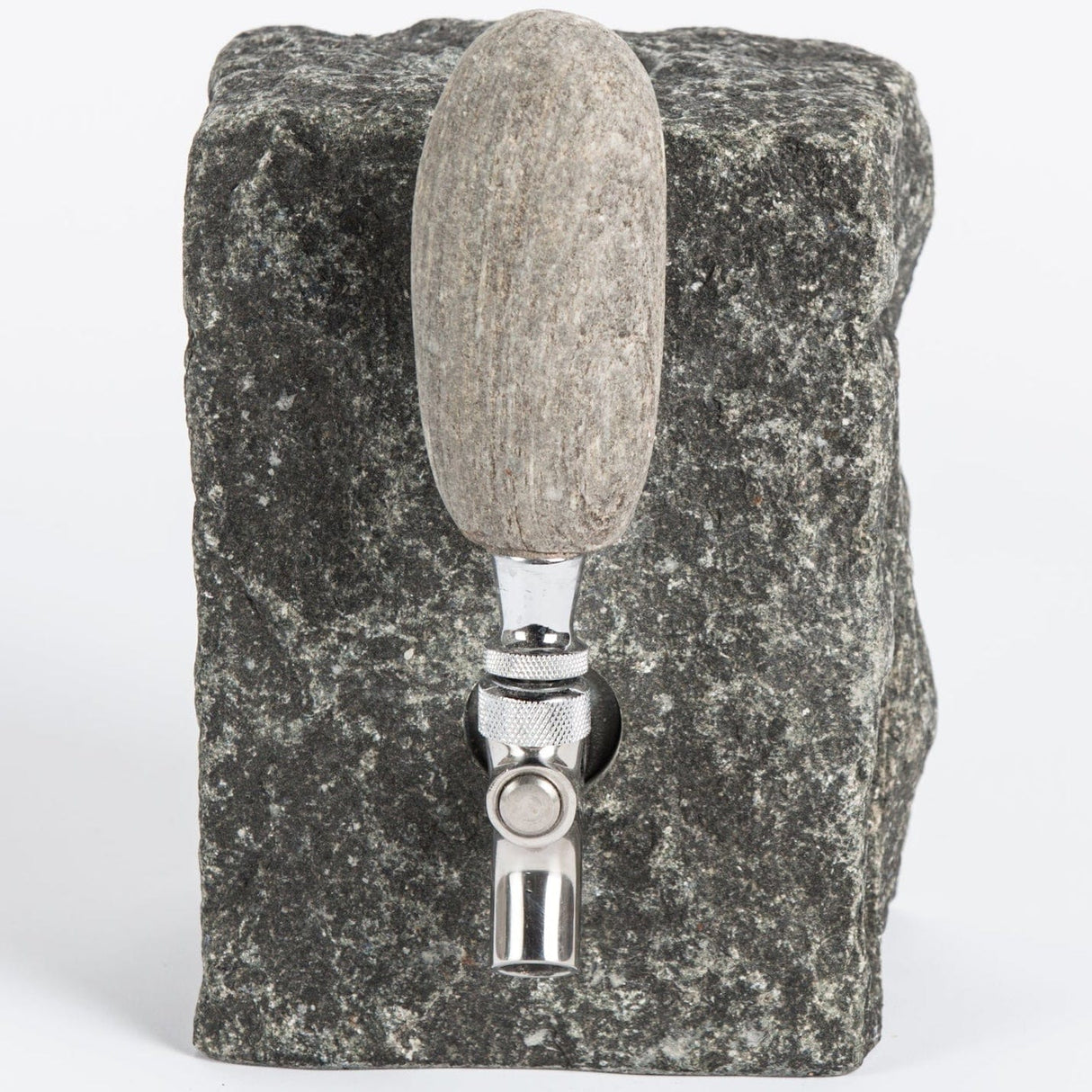 Cobble Stone Dispenser Kitchen Accessory Funky-Rock-Cobble-Stone-Dispenser-Black