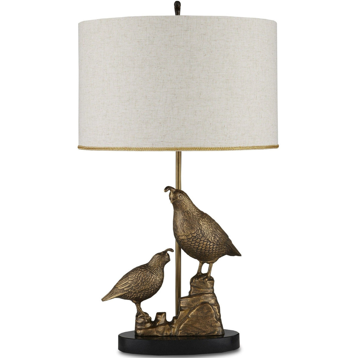 Currey & Company Codorniz Brass Table Lamp