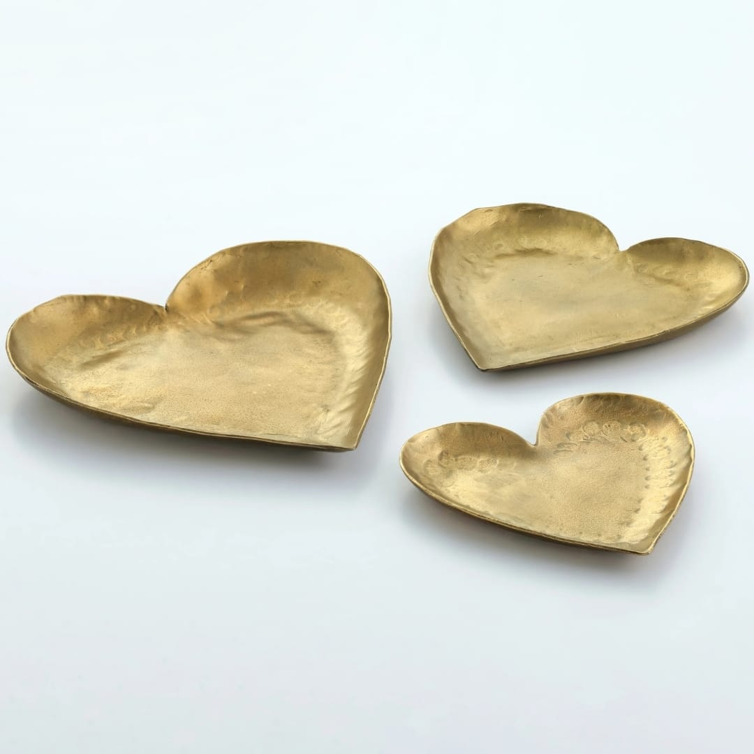 Coeur Heart-Shaped Catchalls (Set of 3) Trays TOV-T18980 793580647627