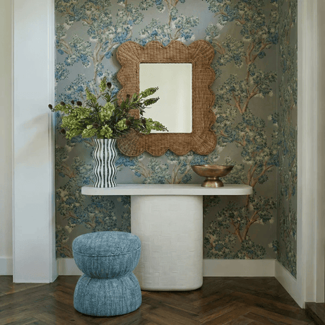 Collin Ruched Ottoman Ottomans + Stools