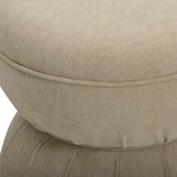 Collin Ruched Ottoman Ottomans + Stools