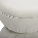 Collin Ruched Ottoman Ottomans + Stools
