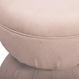 Collin Ruched Ottoman Ottomans + Stools
