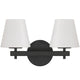 Colton 2-Light Sconce Sconces COL-202-BK 633779105005