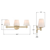 Colton 3-Light Bathroom Vanity Vanity/Bath Lights