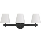 Colton 3-Light Bathroom Vanity Vanity/Bath Lights COL-203-BK 633779105036
