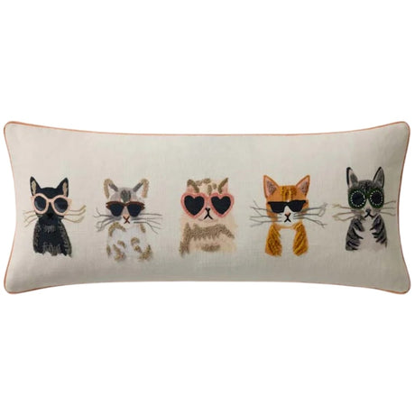 Cool Cats Pillow Throw Pillows PSETPRP0077IVMLPI29 885369943294